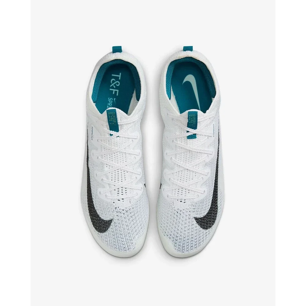 Nike Zoom Superfly Elite 2 Flyknit White Green Spikes FZ9662-100 Men’s Size 6